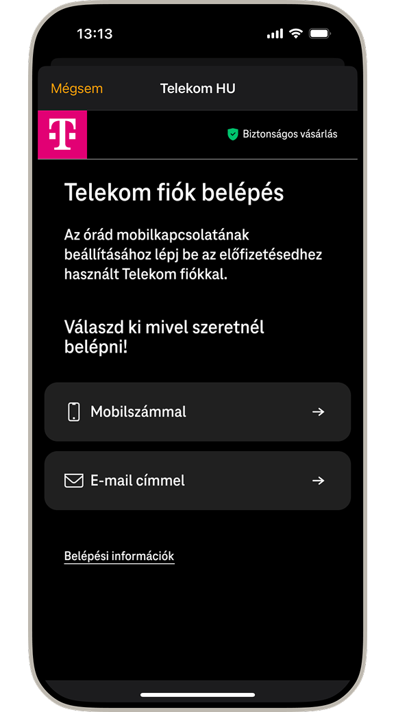 MultiSim szolgáltatás beállítása