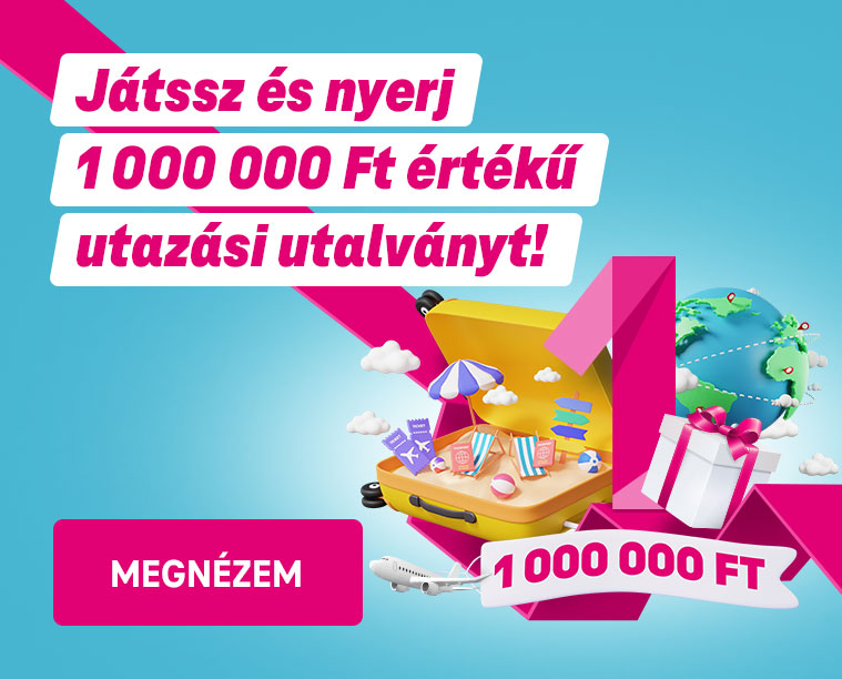 Játssz és nyerj 1 000 000 Ft értékű utazási utalványt!