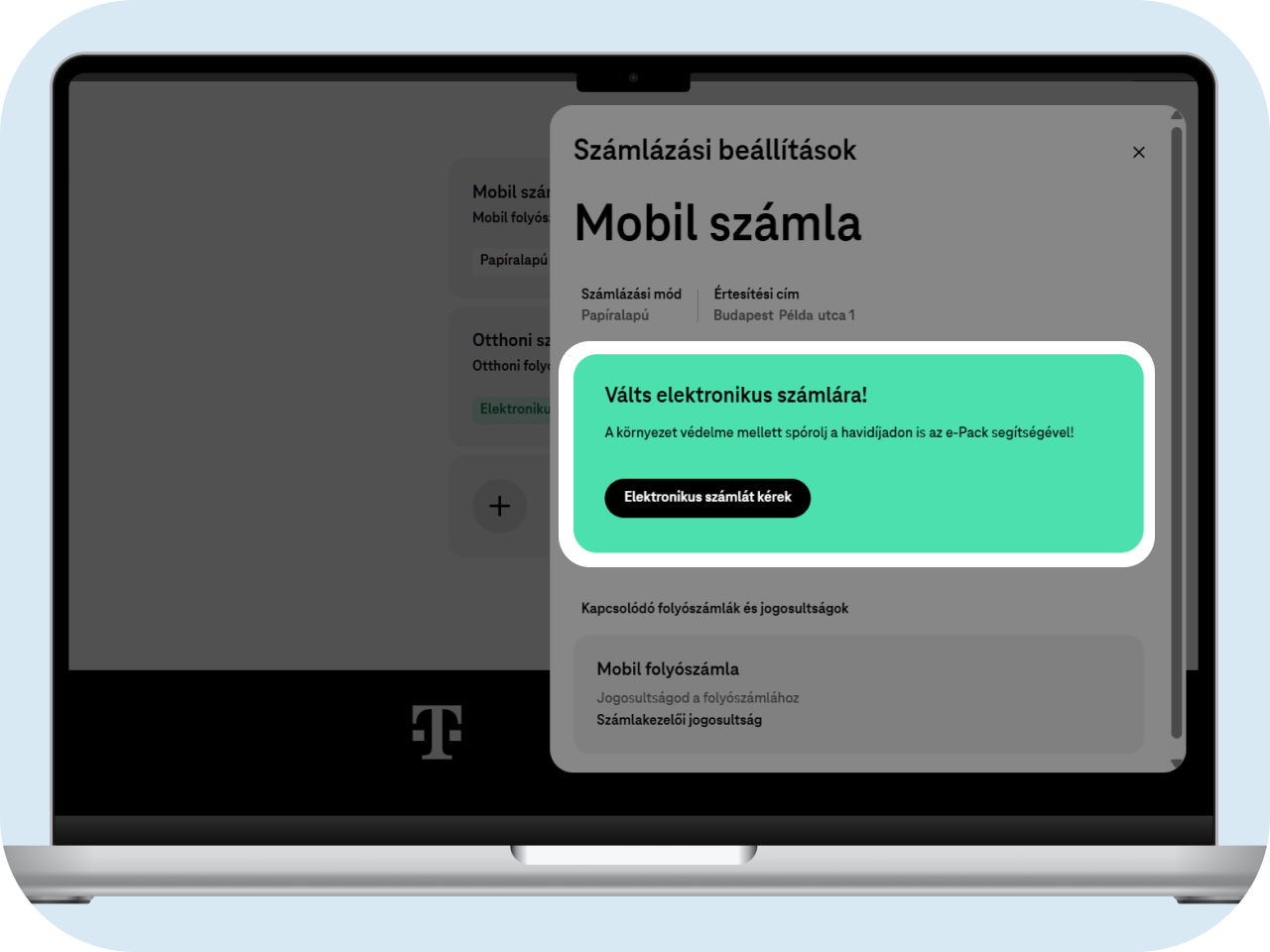 számlakép