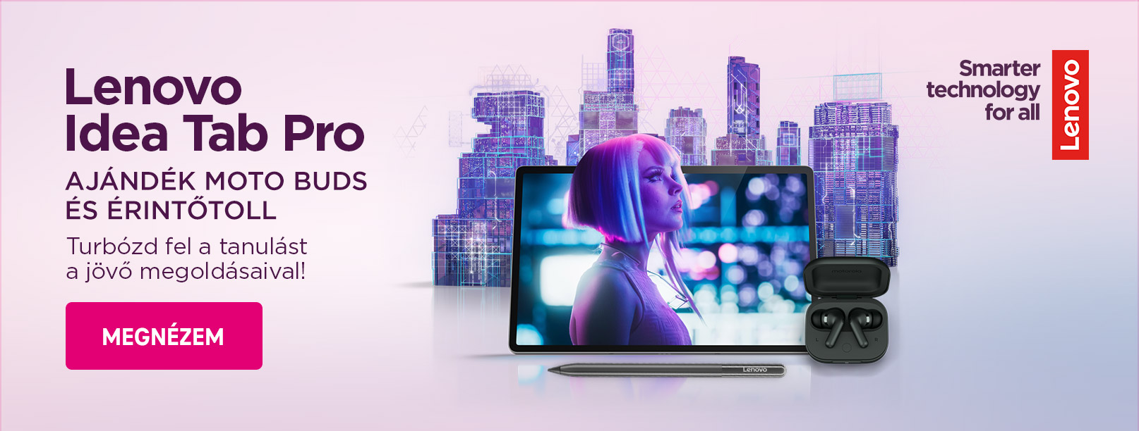 Lenovo Idea Tab Pro - Ajándék Moto Buds és érintőtoll