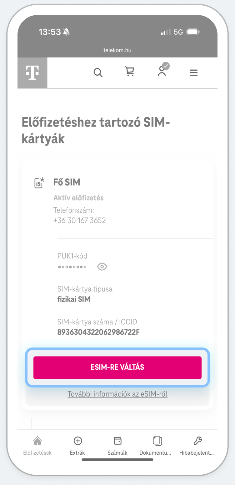 Görgess le a SIM-kártyádhoz!
